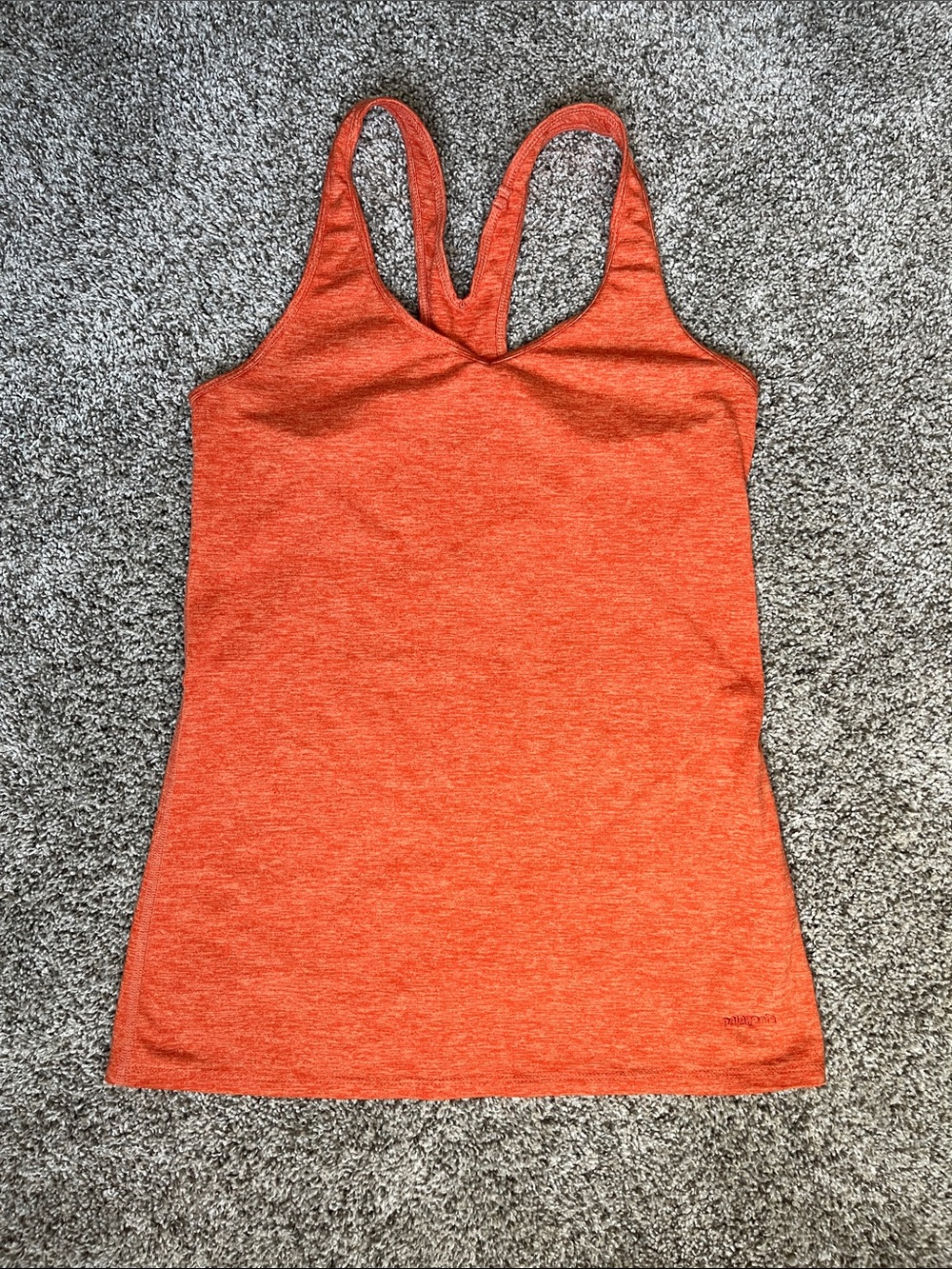 Patagonia Orange Active Tank with Racerback